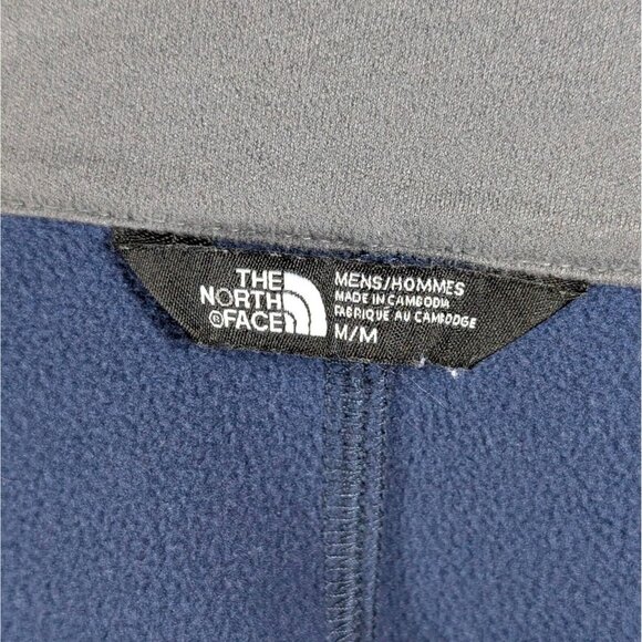 The North Face Mens Medium Softshell Jacket Mock Neck Blue Red Orange Full Zip - Picture 3 of 3